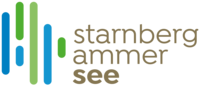 Abbildung Logo grüne und blaue Striche mit der Beschriftung Starnberg Ammersee